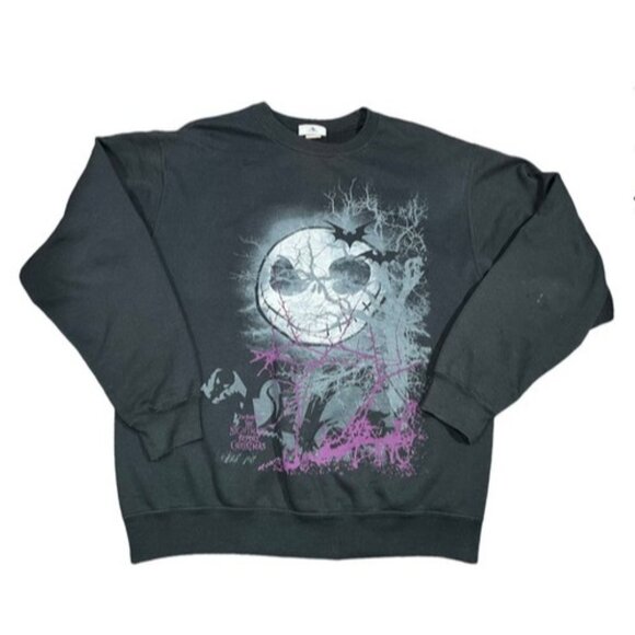 Disney Parks Nightmare Before Christmas Crew Neck Sweatshirt Size Large - Picture 1 of 5